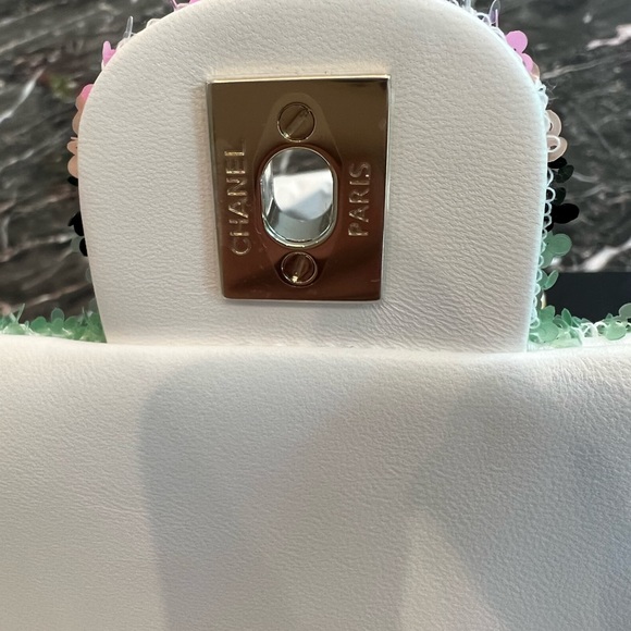 SOLD ON TRADESY ❗️ CHANEL MINI FLAP BAG SEQUINS & GOLD-TONE METAL MULTICOLOR - Picture 12 of 12